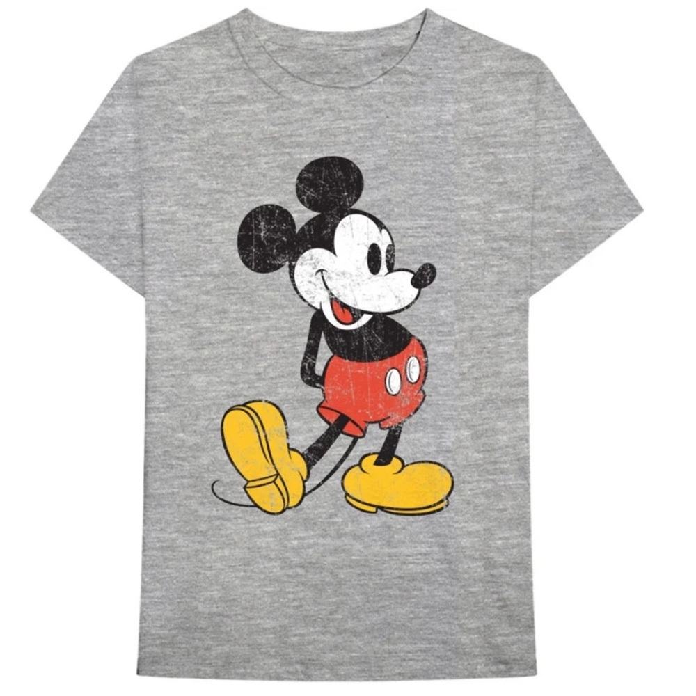 Disney Mickey Gray Graphic T-Shirt